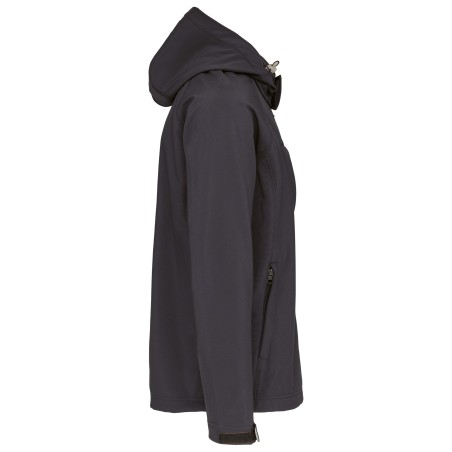 Chaqueta softshell con capucha extraíble hombre
