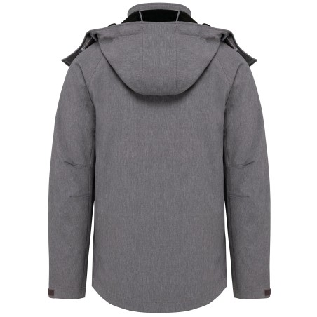 Men\\\'s detachable hooded softshell jacket