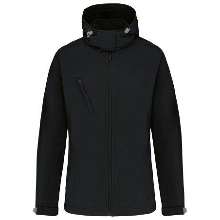 Ladies\\\' detachable hooded softshell jacket