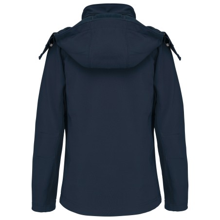 Ladies\\\' detachable hooded softshell jacket