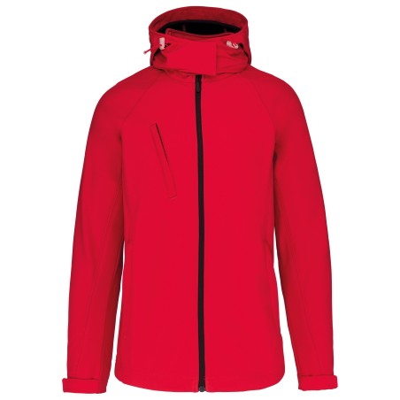 Ladies\\\' detachable hooded softshell jacket
