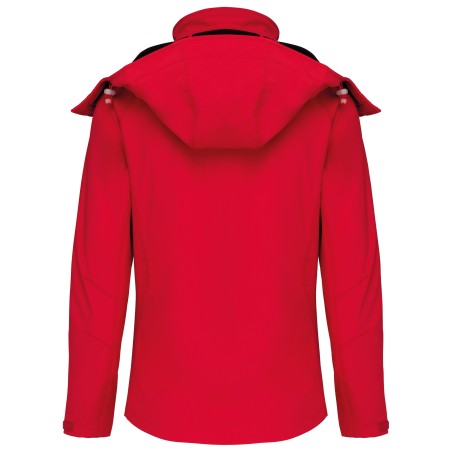 Ladies\\\' detachable hooded softshell jacket