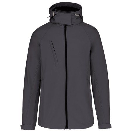 Ladies\\\' detachable hooded softshell jacket