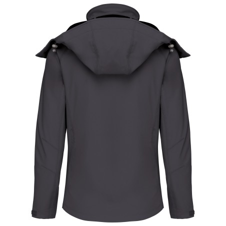 Ladies\\\' detachable hooded softshell jacket