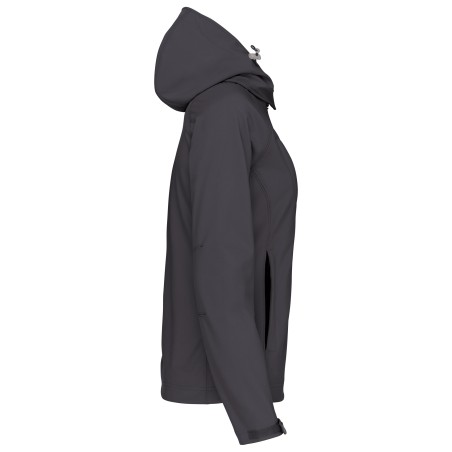 Ladies\\\' detachable hooded softshell jacket