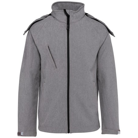 Ladies\\\' detachable hooded softshell jacket