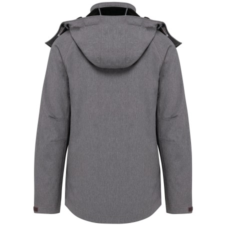 Ladies\\\' detachable hooded softshell jacket