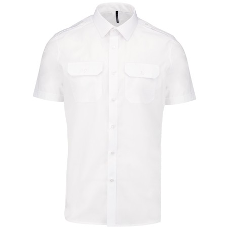 Men\\\'s short-sleeved pilot shirt