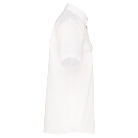 Camisa piloto manga corta hombre