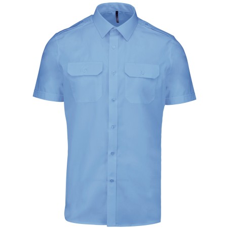 Men\\\'s short-sleeved pilot shirt