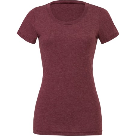 Camiseta Triblend cuello redondo mujer