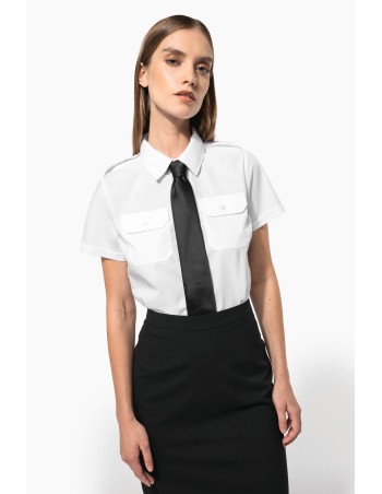 Ladies’ short-sleeved pilot shirt