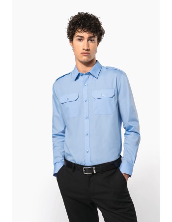 Men\\\'s long-sleeved pilot shirt