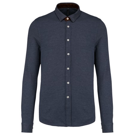 Camisa Jacquard Manga larga