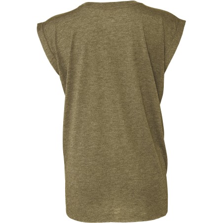 Camiseta Flowy manga vuelta mujer