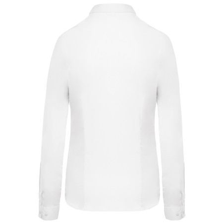 Camisa popelina manga larga mujer