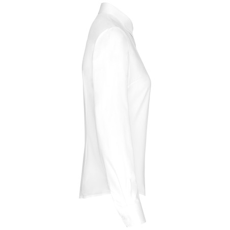 Camisa popelina manga larga mujer