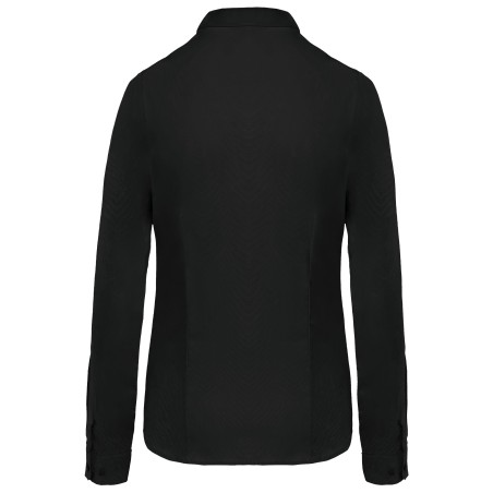 Camisa popelina manga larga mujer