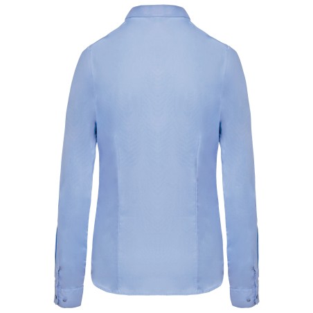 Camisa popelina manga larga mujer
