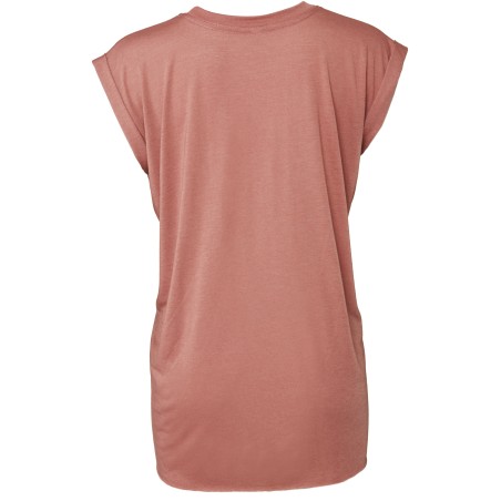 Camiseta Flowy manga vuelta mujer