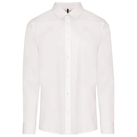 Camisa popelina manga larga hombre