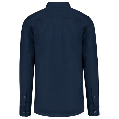 Men’s long-sleeved cotton poplin shirt