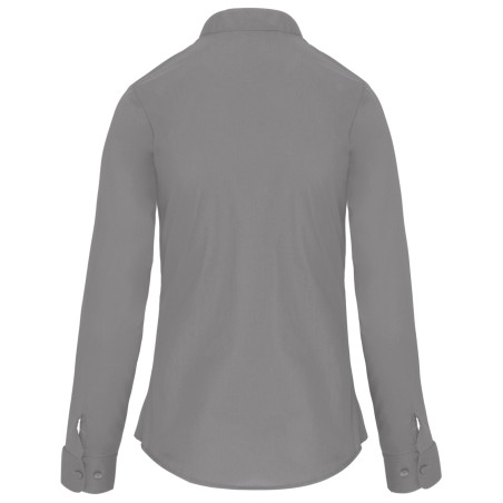 Ladies\\\' long-sleeved mandarin collar shirt