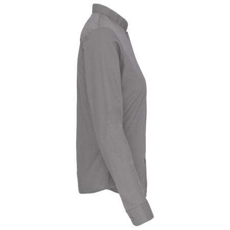 Ladies\\\' long-sleeved mandarin collar shirt