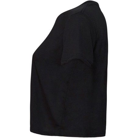 Camiseta Flowy corta bajo desigual