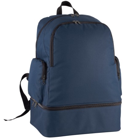Team sports backpack with rigid bottom - 42L