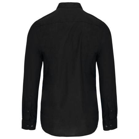 Men\\\'s long-sleeved mandarin collar shirt