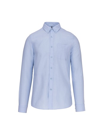 Camisa oxford lavada manga larga 2