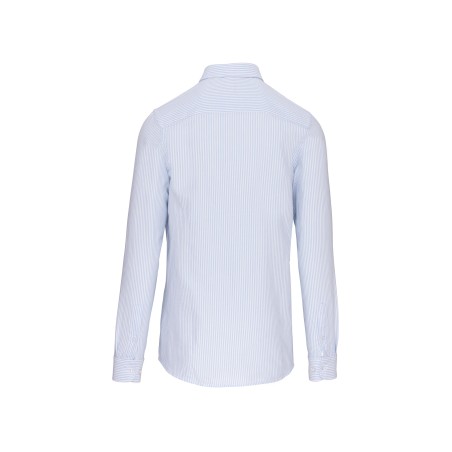 Camisa oxford lavada manga larga