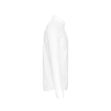 Camisa oxford lavada manga larga