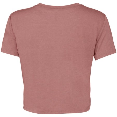 Camiseta Flowy corta bajo desigual