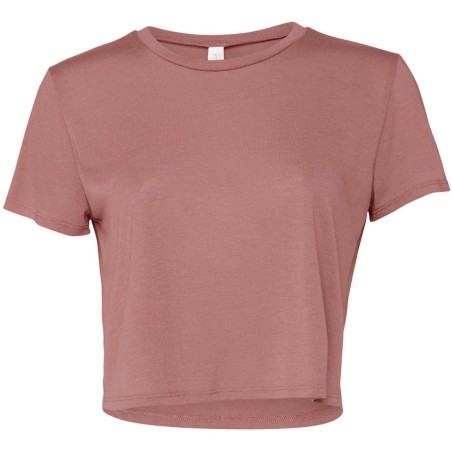 Camiseta Flowy corta bajo desigual