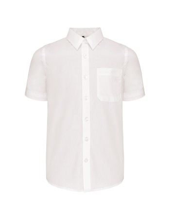 Kids\\\' short-sleeved cotton poplin shirt 2