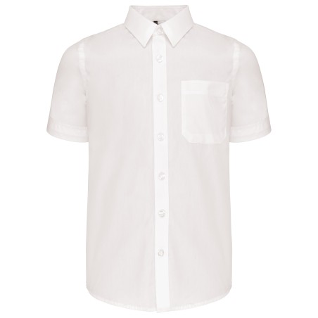 Camisa popelina manga corta niños