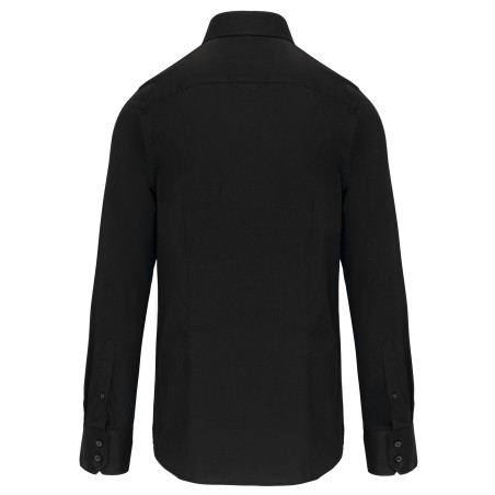Men\\\'s long-sleeved cotton / elastane shirt