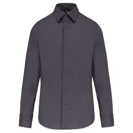 Men\\\'s long-sleeved cotton / elastane shirt