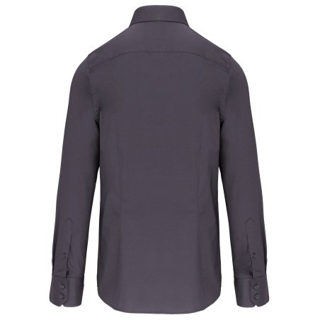 Men\\\'s long-sleeved cotton / elastane shirt