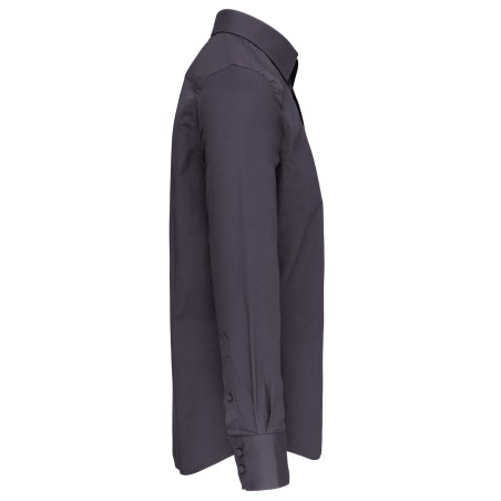 Men\\\'s long-sleeved cotton / elastane shirt