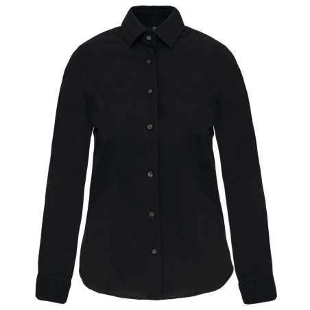 Ladies\\\' long-sleeved stretch shirt