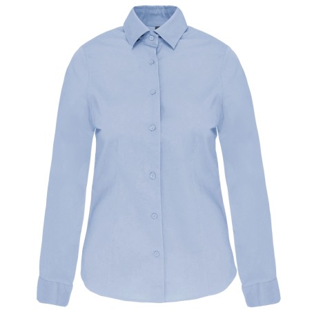 Ladies\\\' long-sleeved stretch shirt
