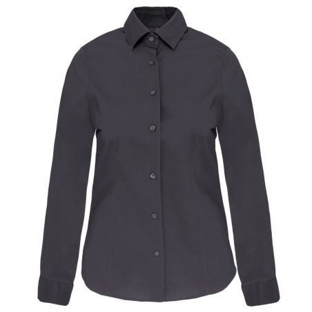 Ladies\\\' long-sleeved stretch shirt