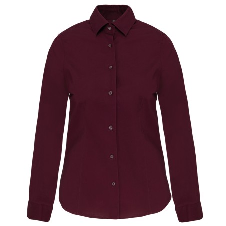 Camisa stretch manga larga mujer