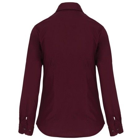 Ladies\\\' long-sleeved stretch shirt