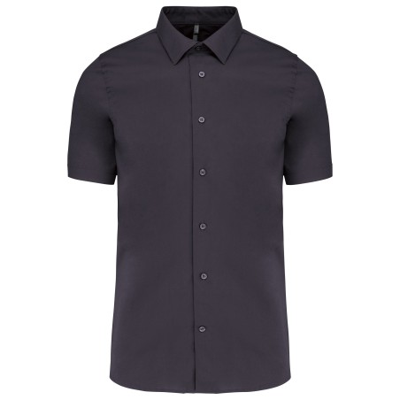 Cotton/elastane short-sleeved shirt