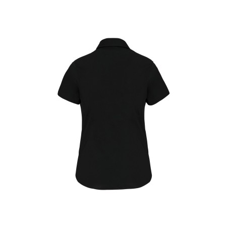 Ladies\\\' short-sleeved cotton/elastane shirt