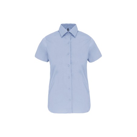 Ladies\\\' short-sleeved cotton/elastane shirt